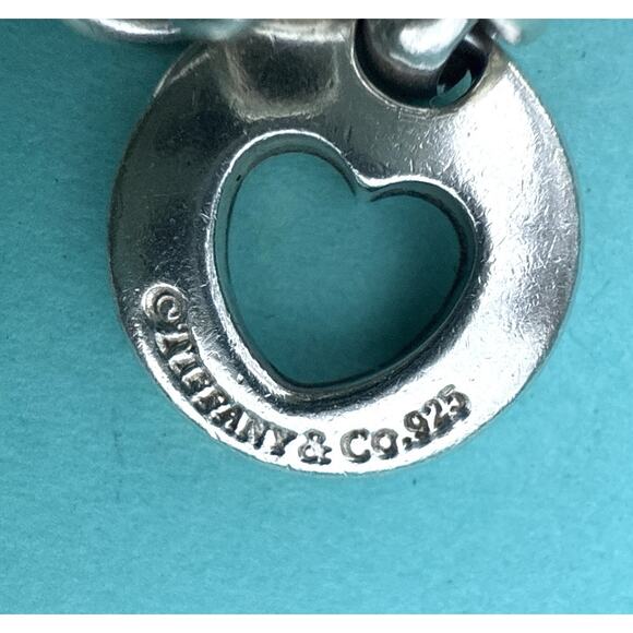 Tiffany & Co. Silver Sun Moon Star Heart Horseshoe Charm Bracelet XXL 9.5” RARE - Picture 9 of 9
